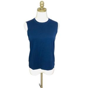 Outdoor Voices Navy Crew Neck Muscle Tank SMALL